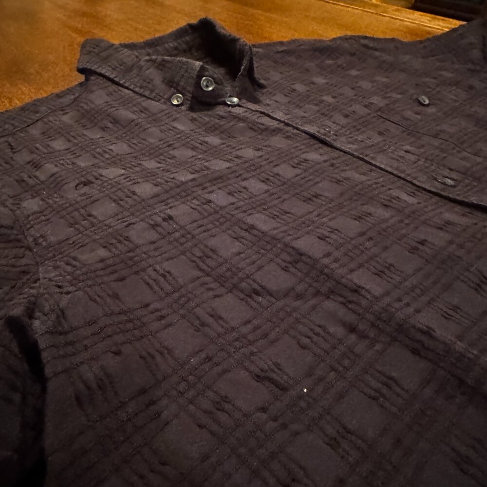 Samsøe & Samsøe Ribbed/Knit Men's Button Up (Size M) - Picture 3 of 10